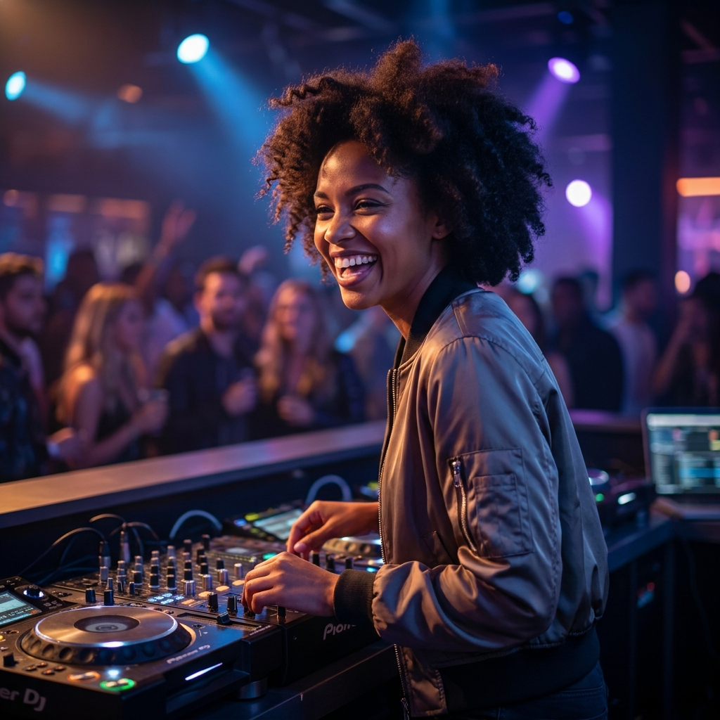 DJ performing